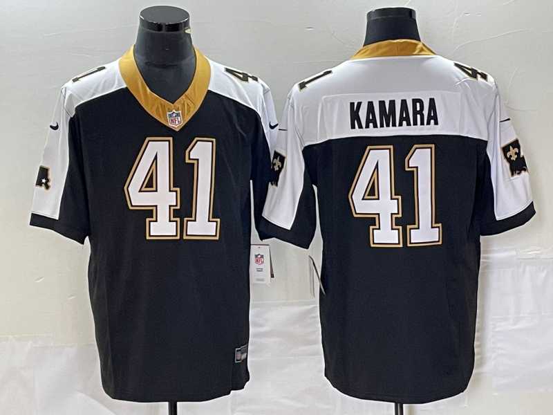 Men%27s New Orleans Saints #41 Alvin Kamara Black 2023 FUSE 1987 Legacy Vapor Stitched Jersey->new orleans saints->NFL Jersey